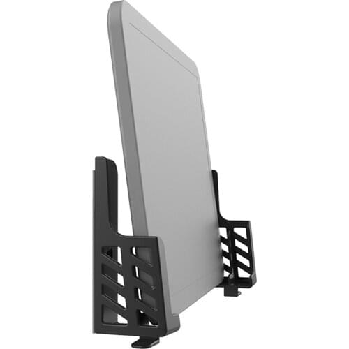 Wall Mount ABS Bedroom Tablet Stand Universal Stable Phone Holder Double Slot Kitchen Storage Home Adjustable Angle Adhesive