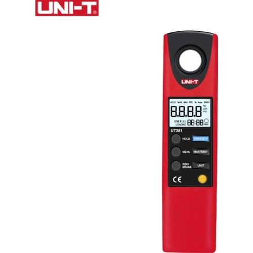 UNI-T UT381 Illuminometers Measurement FC & LUX Auto Range Data Logging Level Measuring Instruments