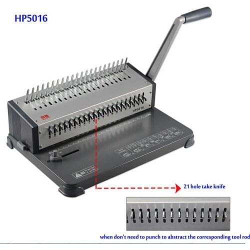 HP5016 Manual A4 Paper Book Binder Comb Wire Binding Machine Paper Folder binding machine