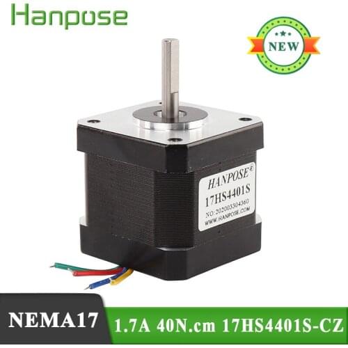 1PCS NEW 1.7A 40N.cm 65oz.in Nema17 Stepper Motor 17HS4401S-CZ motor Outlet at the bottom of magnetic hole Used for 3D robots
