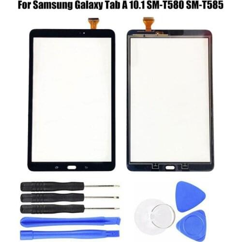 T580 Touch Screen For Samsung Galaxy Tab A 10.1 SM-T585 T580 Touch Screen Panel Digitizer Front Glass Assembly Replacement