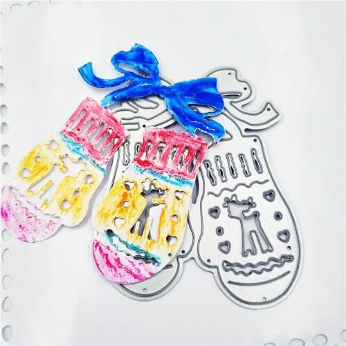 Die Cutting dies Fawn gloves metal craft paper die Scrapbooking/DIY Embossing mould Easter New Year
