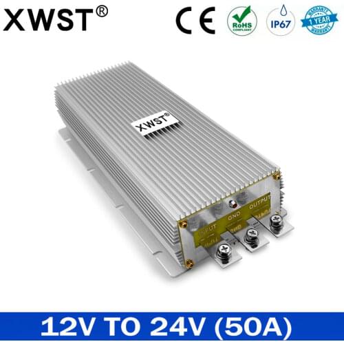 12 V to 24V 50A DC DC Converter 12V-24V Power Supply Converter Voltage Regulator Waterproof Boost Module For Car With CE RoSH