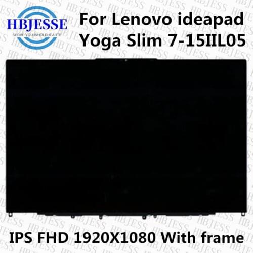 15.6'' For Lenovo ideapad Yoga Slim 7-15IIL05 82AA FHD 1920×1080 LCD Display Touch Screen Digitizer assembly