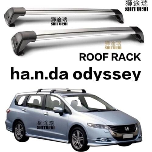 2 pcs For Honda Odyssey mvp 2003-2018 RB3/RB4 roof bar car special aluminum alloy belt lock Led shooting ROOF RACK CORSS rack