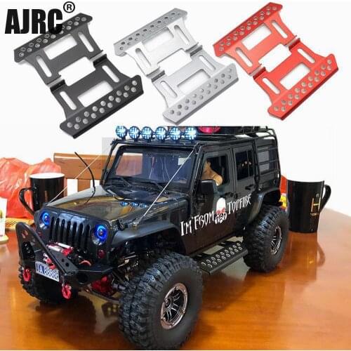 AJRC SCX10 2Pcs metal side pedal for 1/10 RC tracked vehicle axial SCX10 II 90046/90047 foot pedal upgrade parts