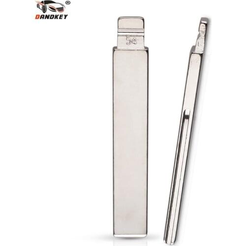 Dandkey 1p Remote New Arrival For Citroen Peugeot Flip Folding Car Key Blank No.54 HCA/HU83 Modified Key Blade With Groove