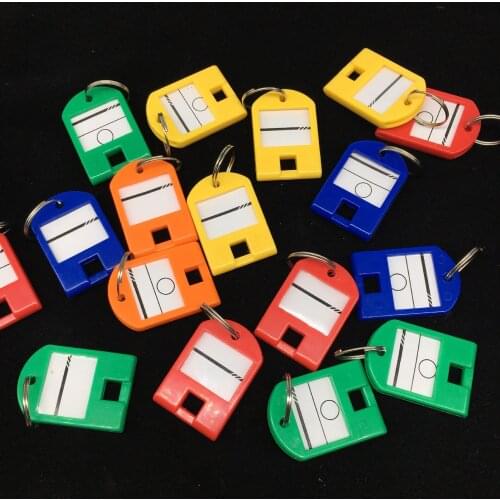 Factory whilesale Colorful plastic key card number card classification hotel key chain lucky small gift manufacturers