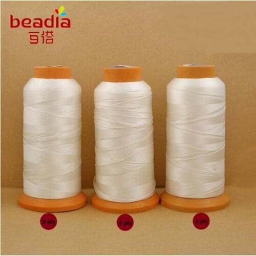 Hot Selling! Super Value White Nylon Thread 3/6/9 Ply 0.25/0.50/0.75mm For Sewing on Garment Mend Clothes 700m/480m/300m