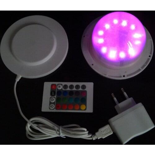 D120mm 24LEDs Light Sources 12pcs RGBW+12pcs White LED lithium battery powered led Nightlight base Ball Ornaments 30pcs/lot