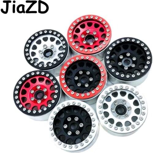 4pcs RC Rock Crawler Aluminum Alloy 1.9 Beadlock Wheels Rims for 1/10 RC Crawler Axial SCX10 SCX10 II 90046 Traxxas TRX4 D90