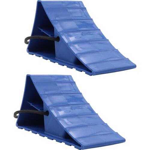 RV Wheel Stoppers Anti-slip High Strength PP Heavy Duty Wheel Chock Auto Tyre Slip Stopper Tire Support Pad For Truck Trailer