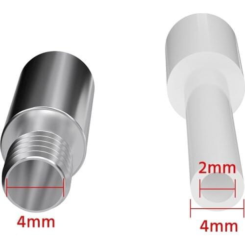Tronxy throat and liner Lined pipe kit High temperature resistance 3D Printer parts for XY-3 SE 2E 2 in 1 out extruder