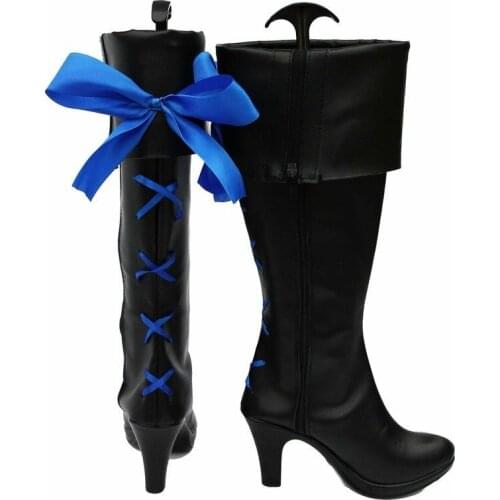 Black Butler Kuroshitsuji Ciel Knight Costume Cosplay Shoes Boots Custom Made