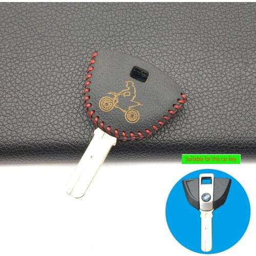 For F800 BMW K1300GT R1200RT K1200R K1300R 100% Leather Motorcycle Key Case Cover Protect Shell Accessories