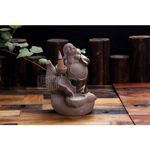 Dehua porcelain incense burner aromatherapy furnace back view of Hong Xiao Ying Quartet creative business gifts souvenirs