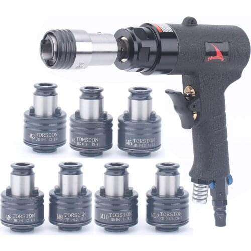 M3-M12 Pistol Type Tapping Machines Pneumatic Drill Tapper With JIS Clutch Overload Protect Chuck