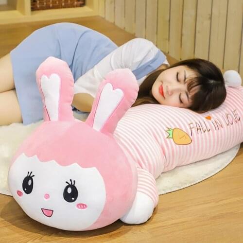 Cute rabbit plush toy doll large kawaii soft bunny doll sleeping pillow birthday gift girl present decoraton 100cm 120cm