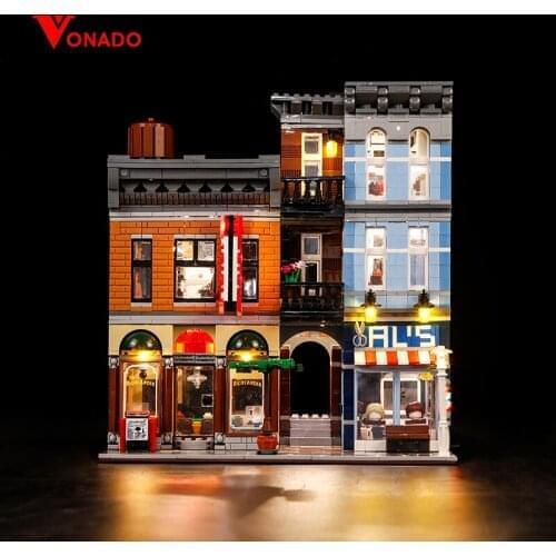 Led lighting set for 10246 Detective agency City series blocks 15011,light up your toys(only lighting set,no building blocks)