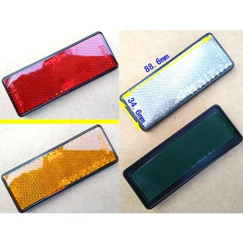 Newest 12V LED Reflector White Red Yellow Rear Tail Brake Stop Marker Light For JEEP SUV Truck Trailer Motorcycle Car