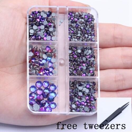 New ss6-ss30 Many Colors Nail Decorations Hotfix Glass Rhinestones Glue Backing Iron On Strass Diamond Perfect Shine