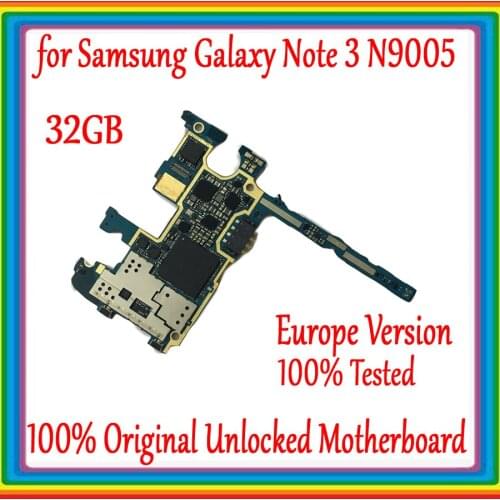 32GB Original unlocked for Samsung Galaxy Note 3 N9005 Motherboard for Galaxy Note 3 N9005 Mainboard EU Version