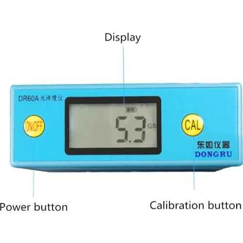 DR60A Gloss tester Stone Paint Ink Gloss meter Portable Smart Brightness Meter