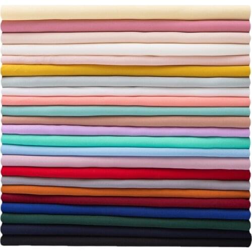 Wide 59" Summer Hemp Chiffon Fabric Polyester Material Opaque Solid Dress Antique Shirt Garment Lining Clothing Fabric