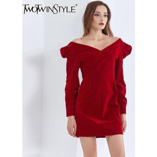 Платья для полных TWOTWINSTYLE China At AliExpress