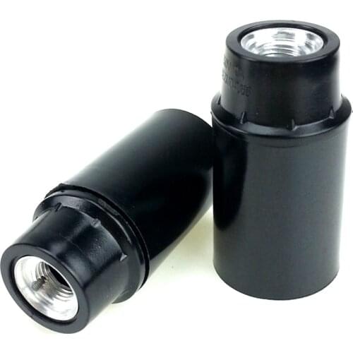 5PCS Black 4A CE Aluminum Bakelite E14 Screw Lampholder Energy Saving Chandelier Led Bulb Head Socket Fitting Vintage Light Base