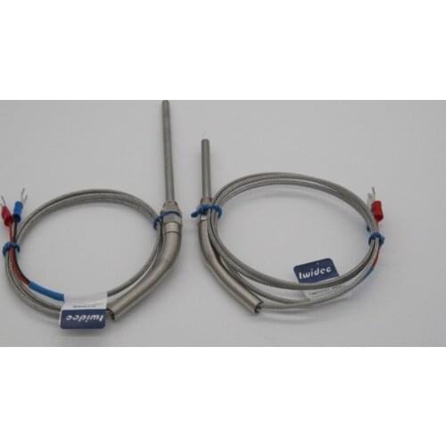 High-quality Temperature Controller Sensor E Type Thermocouple Probe Sensors Stainless Steel 2m Wire Cable 0-400 C 5*150*2M