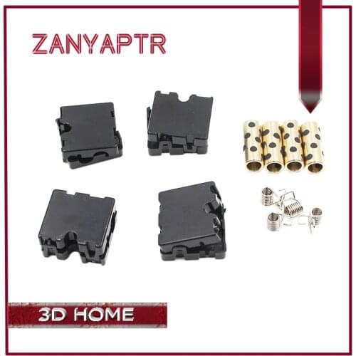 ZANYAPTR 3D Printer Parts Ultimaker 2 UM2 DIY Original Injection Slider With Copper Sleeve 4pcs/lot