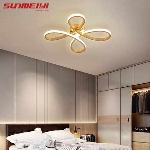 Gold Ceiling Lights Fixtures Bathroom Light Ceiling Lamp For Living room Kids Bedroom Creative Modern LED Dimmable plafonnier