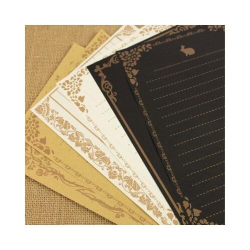 1pcs Vintage Lace kraft paper letter sets a variety of optional 8 sets