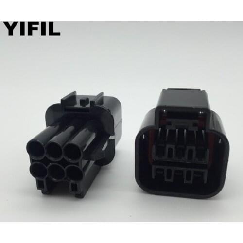10sets/lot 6 Pin/Way Female and Male Automotive Headlight Waterproof Housing Connector Plug For KIA Hyundai KUM PB625-06027