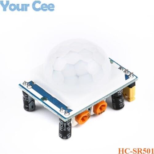 10 pcs HC-SR501 Adjust IR Pyroelectric Infrared PIR Human Motion Sensor Detector Module DC 5V - 20V