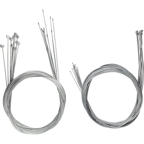 10pcs 2M MTB Bicycle Brake Line Bicycle Speed Line Fixed Gear Shifter Gear Brake Cable Sets Core Inner Wire for MTB Road Bikes