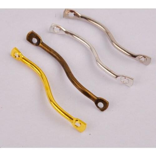 1000pcs S Spacers 15 20mm Double Cylinder Bar Earrings Connecting For Jewelry Making Earring Findings DIY Ear Jewelry Supplies