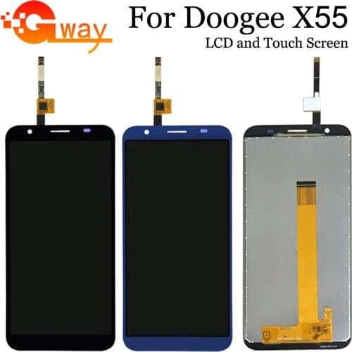5.5" For Doogee X55 LCD Display Touch Screen Digitizer Assembly Mobile Phone Accessories For Doogee X55 LCD + Tools + Adhesive
