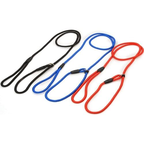 50pcs/lot Fast shipping Teddy Dog Traction Rope P Chain Dog Collar Pet Leash Comfortable Nylon Material