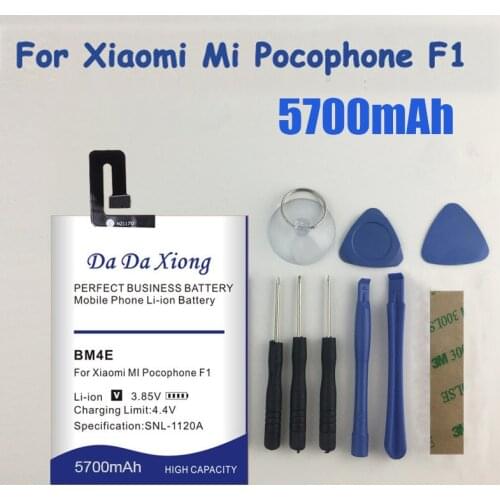 DaDaXiong BM4E 5400mAh battery For Xiaomi MI Pocophone F1 Poco F1 Replacement Batteries