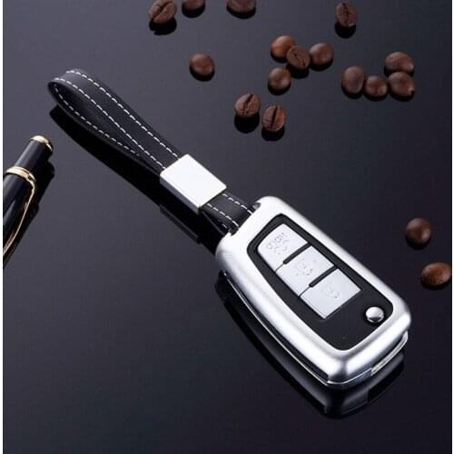 For Nissan Tiida Qashqai Sylphy Sunny NV200 March Juke Pulsar X-Trail Aluminium Alloy 3 or 4 Button Car Key Case Cover