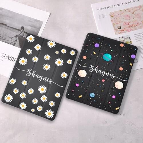 For iPad Case Custom Name For 10.9 inch iPad Air 4 2020 9.7 5th 6th 10.2 8th Generation 7th 11 12.9 inch iPad Pro Mini 4 5 Cover