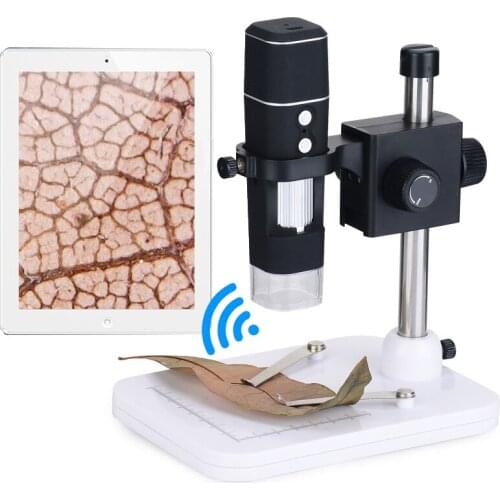 1000X WIFI 2MP Digital Microscope Wireless Mobile Phone Magnifier Endoscope HD Camera Stand For PCB Inspection iPhone ZM56