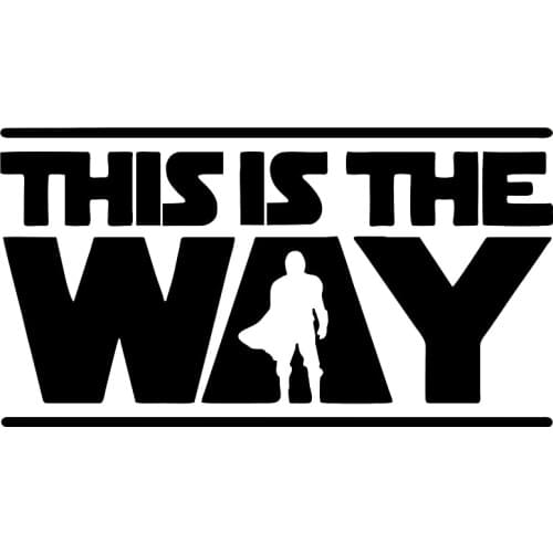 DasDecal This Is The Way Car Stickers Decor Motorcycle Personalized Decals Decorative Accessories Creative Waterproof KK