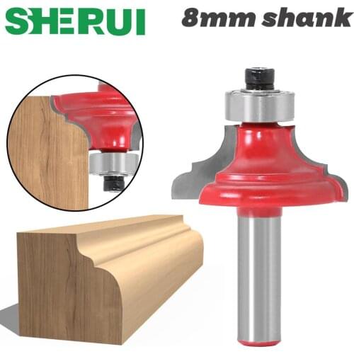 1pcs 8mm Shank wood router bit Straight end mill trimmer cleaning flush trim corner round cove box bits tools Milling Cutter
