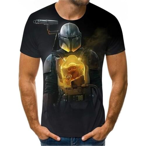 Summer hot-selling mens T-shirt 3D printing film and television character pattern Harajuku street O-neck fashion mens and wome