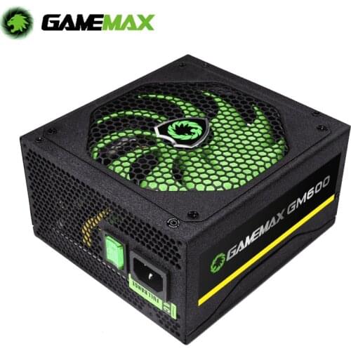 Gamemax Power Supply 700W 80+ Bronze Semi Modular, GM-700 PSU PFC Silent Fan ATX 24pin 12V Desktop Computer SATA PC Power Supply