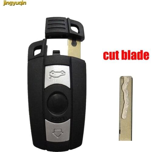 Jingyuqin Cut Blade Remote Smart Car Key Blade Fob for BMW 1 3 5 6 Series E90 E91 E92 E60