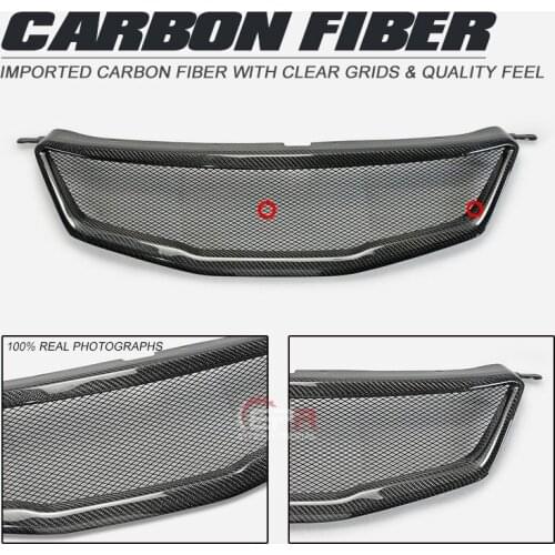 For Subaru Legacy 09-11 BM BR BR9 BM9 BPM CS Style Carbon Glossy Front Grill Bumper Grille Body Accessories Kits (Pre-facelift)